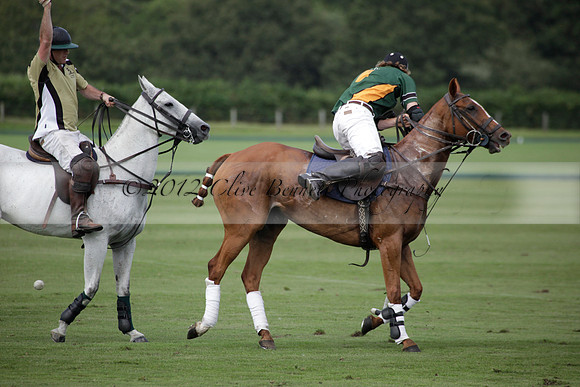 Maiz Dulce v Combe in a Brecknock Cup polo match played on Ambersham 2 at Cowdray Park Polo Club on Friday 17 August 2012