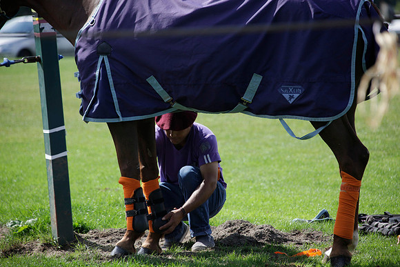 Montana v Maiz Dulce in the Uber 12 goal Final polo match played on Lawns 1 at Cowdray Park Polo Club on Sunday 26 August 2012
