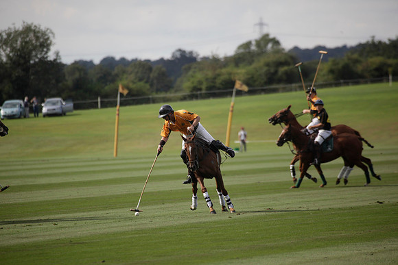 Montana v Maiz Dulce in the Uber 12 goal Final polo match played on Lawns 1 at Cowdray Park Polo Club on Sunday 26 August 2012