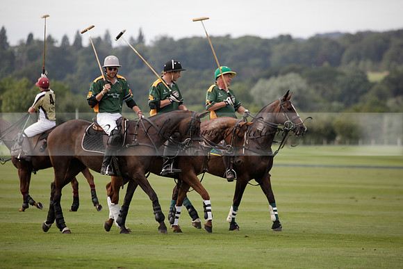 Maiz Dulce v Combe in a Brecknock Cup polo match played on Ambersham 2 at Cowdray Park Polo Club on Friday 17 August 2012