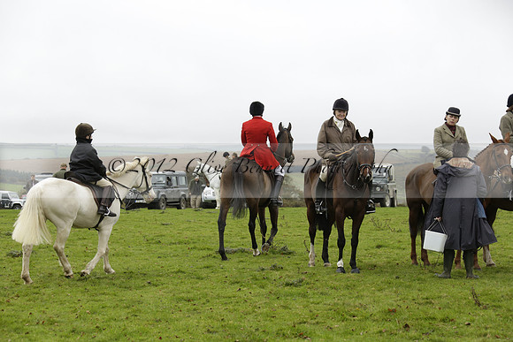 Devon & Somerset Staghounds meet at Larkbarrow Corner. North Devon. 2013.10.18 www.polopictures.co.uk