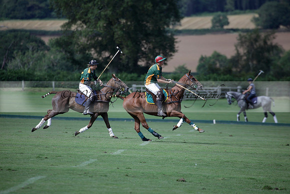 Maiz Dulce v Combe in a Brecknock Cup polo match played on Ambersham 2 at Cowdray Park Polo Club on Friday 17 August 2012