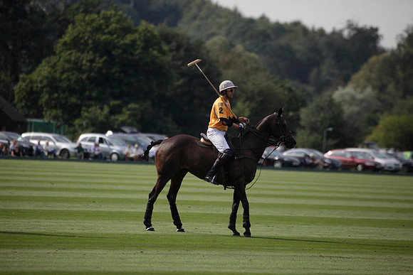 Montana v Maiz Dulce in the Uber 12 goal Final polo match played on Lawns 1 at Cowdray Park Polo Club on Sunday 26 August 2012