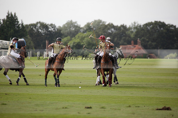 Maiz Dulce v Combe in a Brecknock Cup polo match played on Ambersham 2 at Cowdray Park Polo Club on Friday 17 August 2012