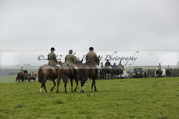 Devon & Somerset Staghounds meet at Larkbarrow Corner. North Devon. 2013.10.18 www.polopictures.co.uk