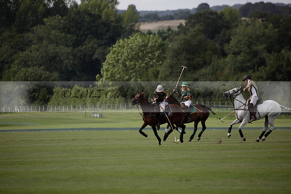 Maiz Dulce v Combe in a Brecknock Cup polo match played on Ambersham 2 at Cowdray Park Polo Club on Friday 17 August 2012