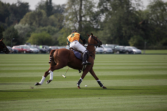 Montana v Maiz Dulce in the Uber 12 goal Final polo match played on Lawns 1 at Cowdray Park Polo Club on Sunday 26 August 2012