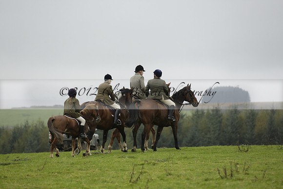 Devon & Somerset Staghounds meet at Larkbarrow Corner. North Devon. 2013.10.18 www.polopictures.co.uk