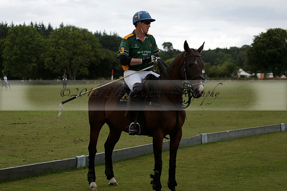 The Blue Jackets Cup polo match played between Maize Dulce (green) vs Home Farm (white) At the New Forest Polo Club on Sunday 18 August 2013