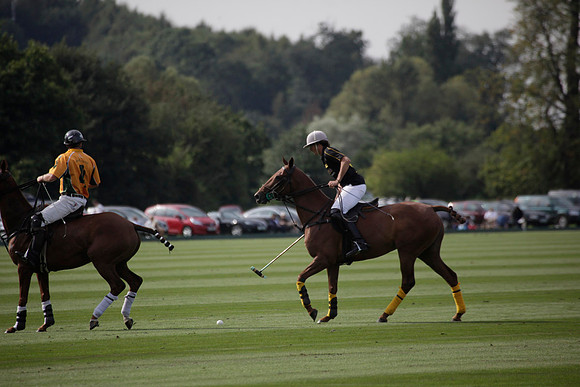 Montana v Maiz Dulce in the Uber 12 goal Final polo match played on Lawns 1 at Cowdray Park Polo Club on Sunday 26 August 2012