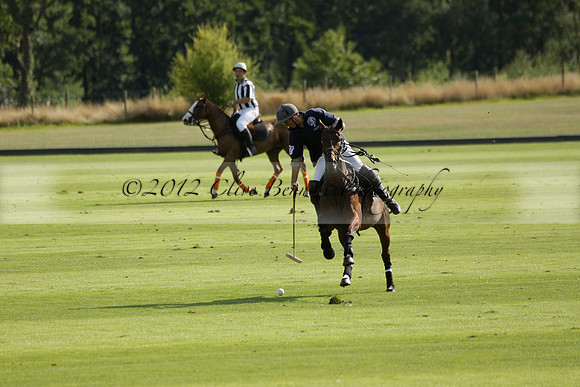 Pandas (white) v Home Farm (navy) in a Park House West Sussex Cup Polo match on Brooksfield at Cowdray Park Polo Club on Friday 30 August 2013. 2013.08.30 www.polopictures.co.uk