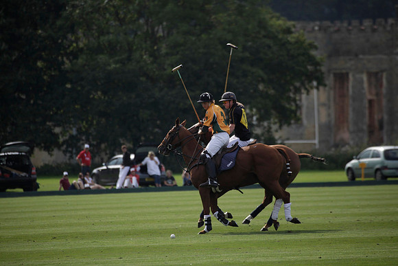Montana v Maiz Dulce in the Uber 12 goal Final polo match played on Lawns 1 at Cowdray Park Polo Club on Sunday 26 August 2012