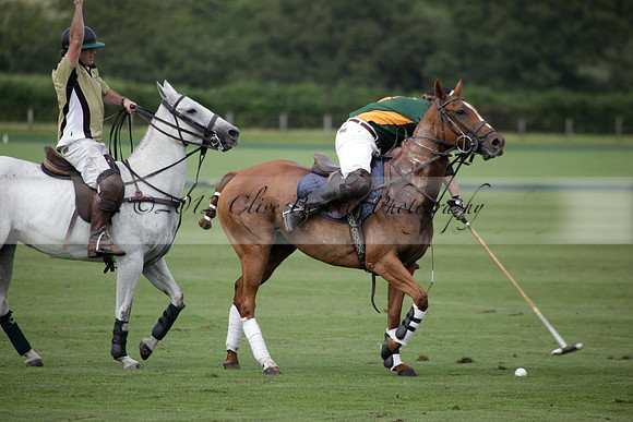 Maiz Dulce v Combe in a Brecknock Cup polo match played on Ambersham 2 at Cowdray Park Polo Club on Friday 17 August 2012