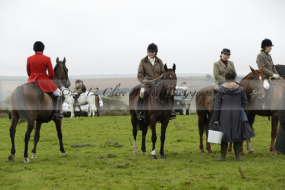Devon & Somerset Staghounds meet at Larkbarrow Corner. North Devon. 2013.10.18 www.polopictures.co.uk