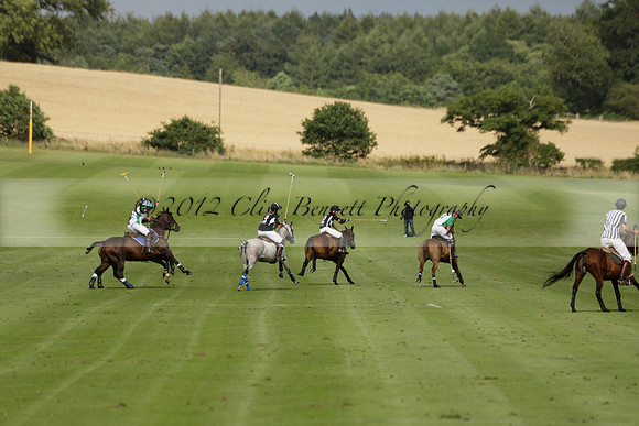 Jaeger Le Coultre (black)  v Wairakei Pastoral (white) in a Jaeger Le Coultre Holden White Cup polo match played on 29 July 2013 at Cowdray Park Polo Club on Brooksfieldwww.polopictures.co.uk