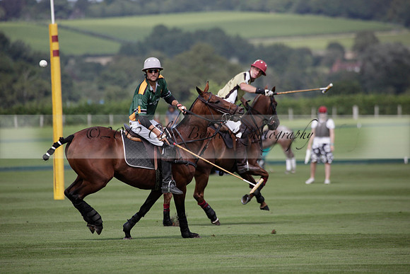 Maiz Dulce v Combe in a Brecknock Cup polo match played on Ambersham 2 at Cowdray Park Polo Club on Friday 17 August 2012