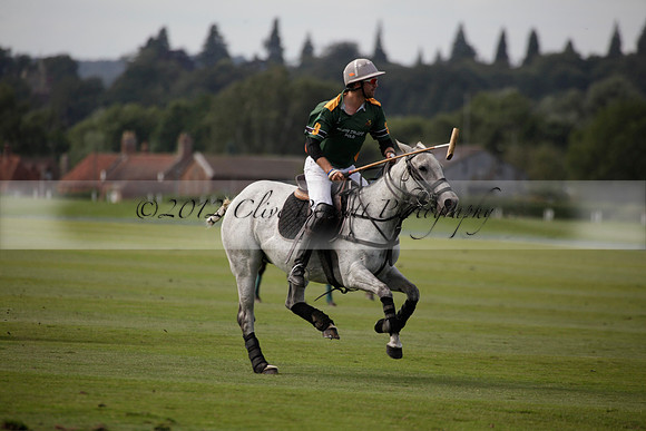 Maiz Dulce v Combe in a Brecknock Cup polo match played on Ambersham 2 at Cowdray Park Polo Club on Friday 17 August 2012