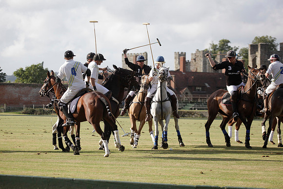 Summit v Combe Place in a West Sussex Cup polo match played on River at Cowdray Park Polo Club on Tuesday 21 August 2012