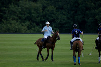 Ghost Chilli (blue) v Somerton (pale blue) in a Lodsworth 4 Goal polo match played on Sunday 25 August 2013 at Cowdray Park Polo Club on Brooksfield. 2013.10.12 www.polopictures.co.uk
