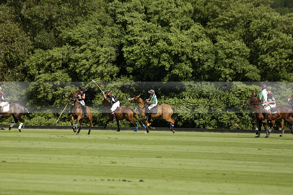 Jaeger Le Coultre (black)  v Wairakei Pastoral (white) in a Jaeger Le Coultre Holden White Cup polo match played on 29 July 2013 at Cowdray Park Polo Club on Brooksfieldwww.polopictures.co.uk