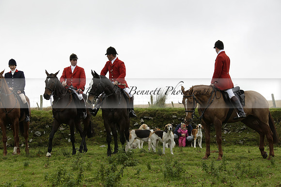 Devon & Somerset Staghounds meet at Larkbarrow Corner. North Devon. 2013.10.18 www.polopictures.co.uk