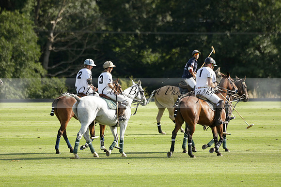 Pandas (white) v Home Farm (navy) in a Park House West Sussex Cup Polo match on Brooksfield at Cowdray Park Polo Club on Friday 30 August 2013. 2013.08.30 www.polopictures.co.uk