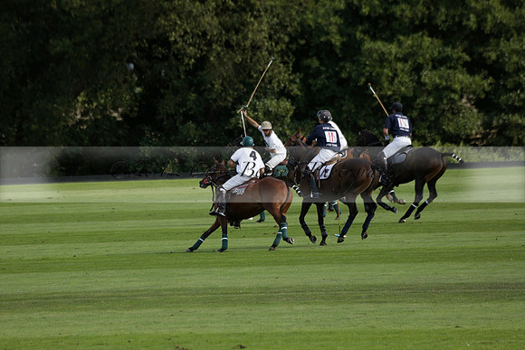 Pandas (white) v Home Farm (navy) in a Park House West Sussex Cup Polo match on Brooksfield at Cowdray Park Polo Club on Friday 30 August 2013. 2013.08.30 www.polopictures.co.uk