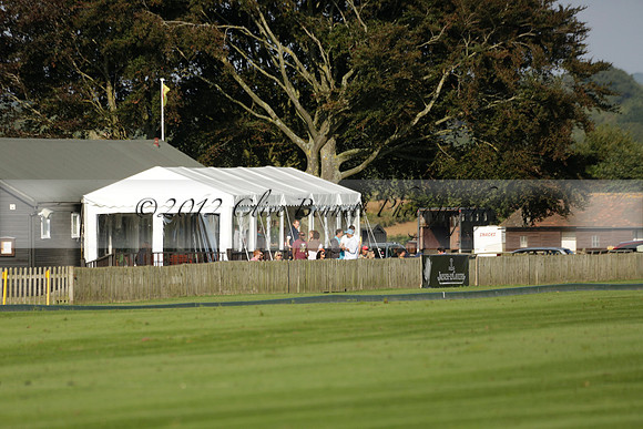 Pluma Negra (white) v Shoreline (black) in the Brecknock Cup Subsidiary final polo match played on Sunday 25 August 2013 at Cowdray Park Polo Club on Ambersham 1. 2013.10.12 www.polopictures.co.uk
