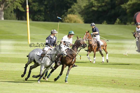 Pandas (white) v Home Farm (navy) in a Park House West Sussex Cup Polo match on Brooksfield at Cowdray Park Polo Club on Friday 30 August 2013. 2013.08.30 www.polopictures.co.uk