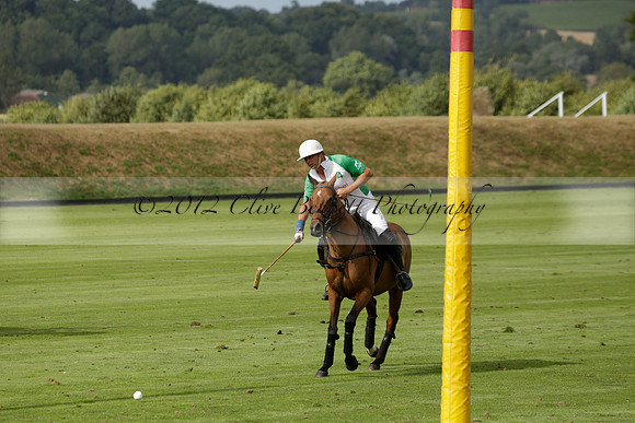 Jaeger Le Coultre (black)  v Wairakei Pastoral (white) in a Jaeger Le Coultre Holden White Cup polo match played on 29 July 2013 at Cowdray Park Polo Club on Brooksfieldwww.polopictures.co.uk