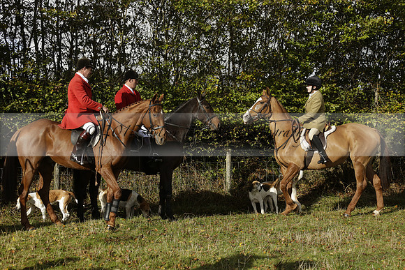 Devon & Somerset StagHounds meet at Five Cross Ways on Thursday 17 October 2013. 2013.10.17 www.polopictures.co.uk