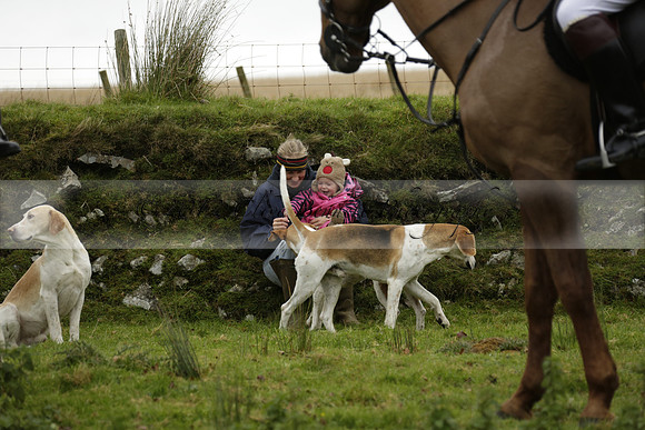 Devon & Somerset Staghounds meet at Larkbarrow Corner. North Devon. 2013.10.18 www.polopictures.co.uk