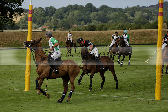Jaeger Le Coultre (black)  v Wairakei Pastoral (white) in a Jaeger Le Coultre Holden White Cup polo match played on 29 July 2013 at Cowdray Park Polo Club on Brooksfieldwww.polopictures.co.uk