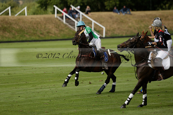 Jaeger Le Coultre (black)  v Wairakei Pastoral (white) in a Jaeger Le Coultre Holden White Cup polo match played on 29 July 2013 at Cowdray Park Polo Club on Brooksfieldwww.polopictures.co.uk