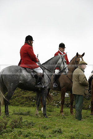 Devon & Somerset Staghounds meet at Larkbarrow Corner. North Devon. 2013.10.18 www.polopictures.co.uk