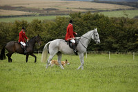 Devon & Somerset Stag Hounds meet at Hillhead Cross on Monday 14 October 2013. 2013.10.14 www.polopictures.co.uk