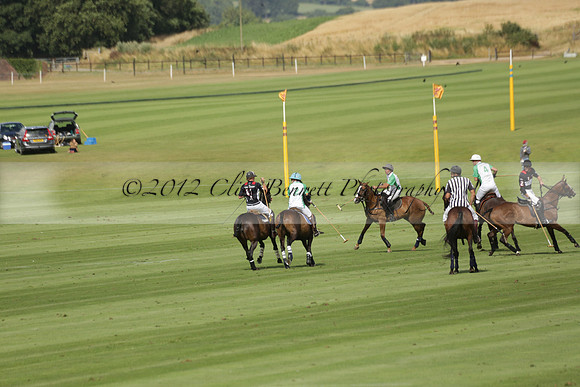 Jaeger Le Coultre (black)  v Wairakei Pastoral (white) in a Jaeger Le Coultre Holden White Cup polo match played on 29 July 2013 at Cowdray Park Polo Club on Brooksfieldwww.polopictures.co.uk