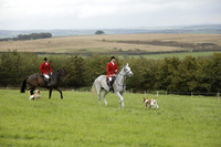 Devon & Somerset Stag Hounds meet at Hillhead Cross on Monday 14 October 2013. 2013.10.14 www.polopictures.co.uk