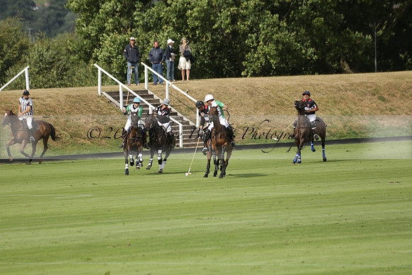 Jaeger Le Coultre (black)  v Wairakei Pastoral (white) in a Jaeger Le Coultre Holden White Cup polo match played on 29 July 2013 at Cowdray Park Polo Club on Brooksfieldwww.polopictures.co.uk