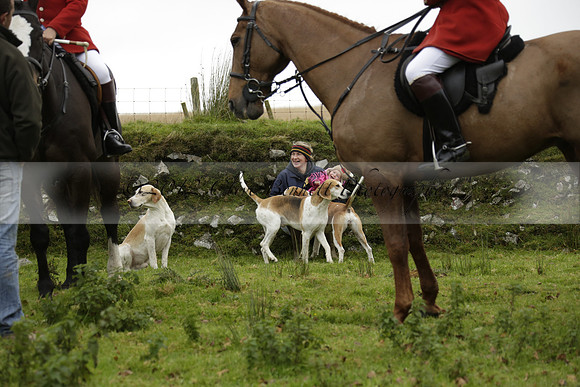 Devon & Somerset Staghounds meet at Larkbarrow Corner. North Devon. 2013.10.18 www.polopictures.co.uk