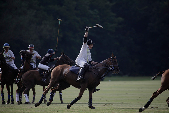 Summit v Combe Place in a West Sussex Cup polo match played on River at Cowdray Park Polo Club on Tuesday 21 August 2012