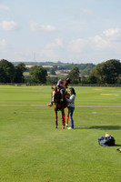 Pluma Negra (white) v Shoreline (black) in the Brecknock Cup Subsidiary final polo match played on Sunday 25 August 2013 at Cowdray Park Polo Club on Ambersham 1. 2013.10.12 www.polopictures.co.uk