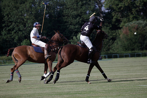 Summit v Combe Place in a West Sussex Cup polo match played on River at Cowdray Park Polo Club on Tuesday 21 August 2012