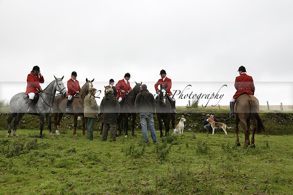 Devon & Somerset Staghounds meet at Larkbarrow Corner. North Devon. 2013.10.18 www.polopictures.co.uk