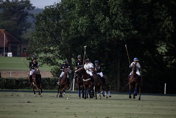 Summit v Combe Place in a West Sussex Cup polo match played on River at Cowdray Park Polo Club on Tuesday 21 August 2012