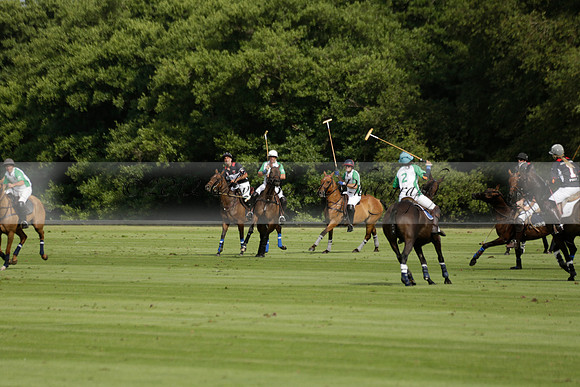 Jaeger Le Coultre (black)  v Wairakei Pastoral (white) in a Jaeger Le Coultre Holden White Cup polo match played on 29 July 2013 at Cowdray Park Polo Club on Brooksfieldwww.polopictures.co.uk