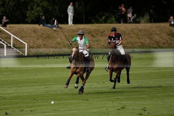 Jaeger Le Coultre (black)  v Wairakei Pastoral (white) in a Jaeger Le Coultre Holden White Cup polo match played on 29 July 2013 at Cowdray Park Polo Club on Brooksfieldwww.polopictures.co.uk