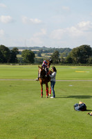 Pluma Negra (white) v Shoreline (black) in the Brecknock Cup Subsidiary final polo match played on Sunday 25 August 2013 at Cowdray Park Polo Club on Ambersham 1. 2013.10.12 www.polopictures.co.uk