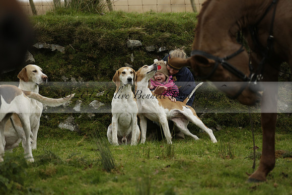 Devon & Somerset Staghounds meet at Larkbarrow Corner. North Devon. 2013.10.18 www.polopictures.co.uk