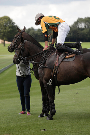 Montana v Maiz Dulce in the Uber 12 goal Final polo match played on Lawns 1 at Cowdray Park Polo Club on Sunday 26 August 2012